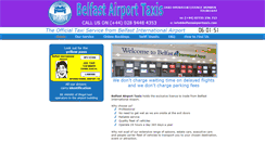 Desktop Screenshot of belfastairporttaxis.com