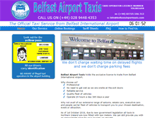 Tablet Screenshot of belfastairporttaxis.com